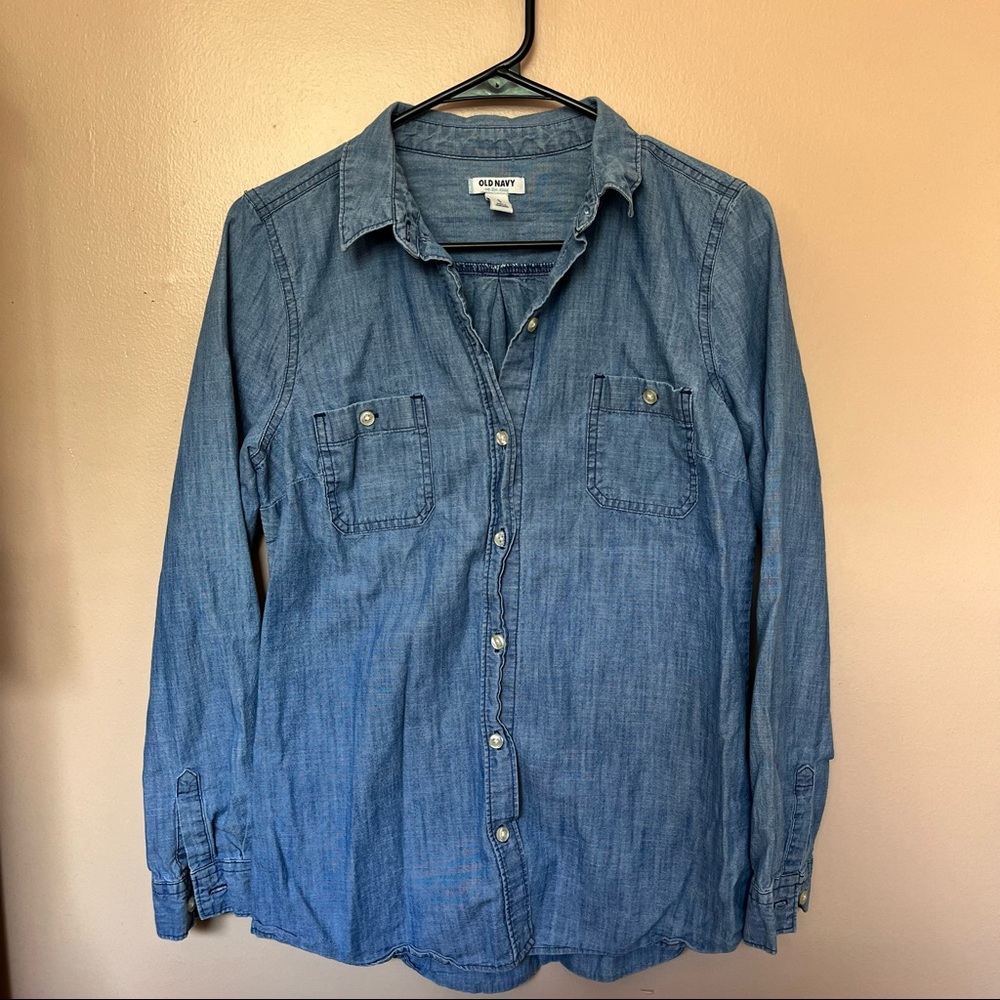 Old Navy Denim Button Down Shirt